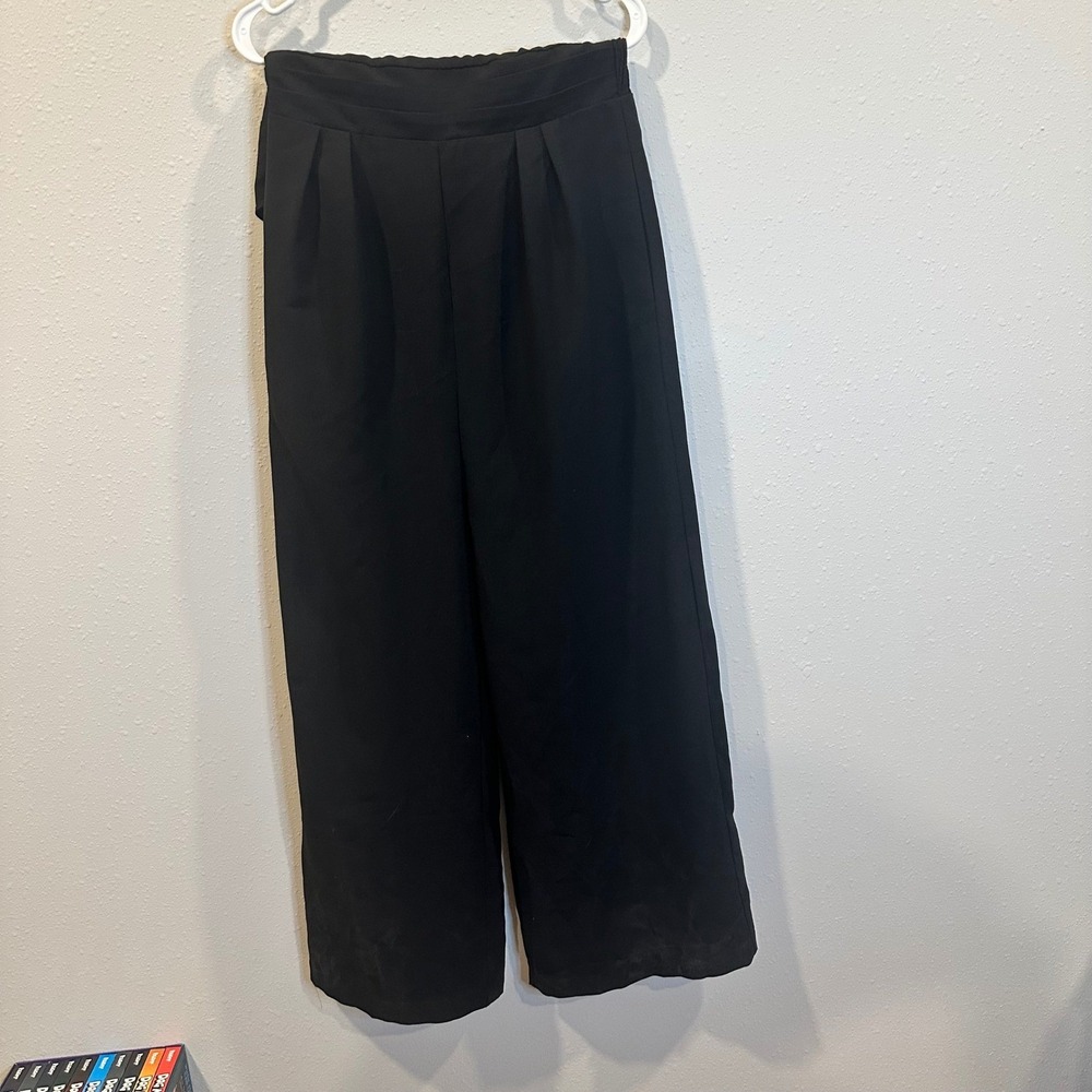 PRETTYGARDEN Jumpsuit Women Size M Black One Shoulder Wide Leg Elegant Formal - Picture 11 of 16